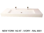 Plan vasque Design, sur mesure, Largeur 150 à 200 cm x Profondeur 40 à 60 cm, résine minérale ACRYSTONE® SOLID-SURFACE Finition lisse, Livraison Offerte et Rapide.